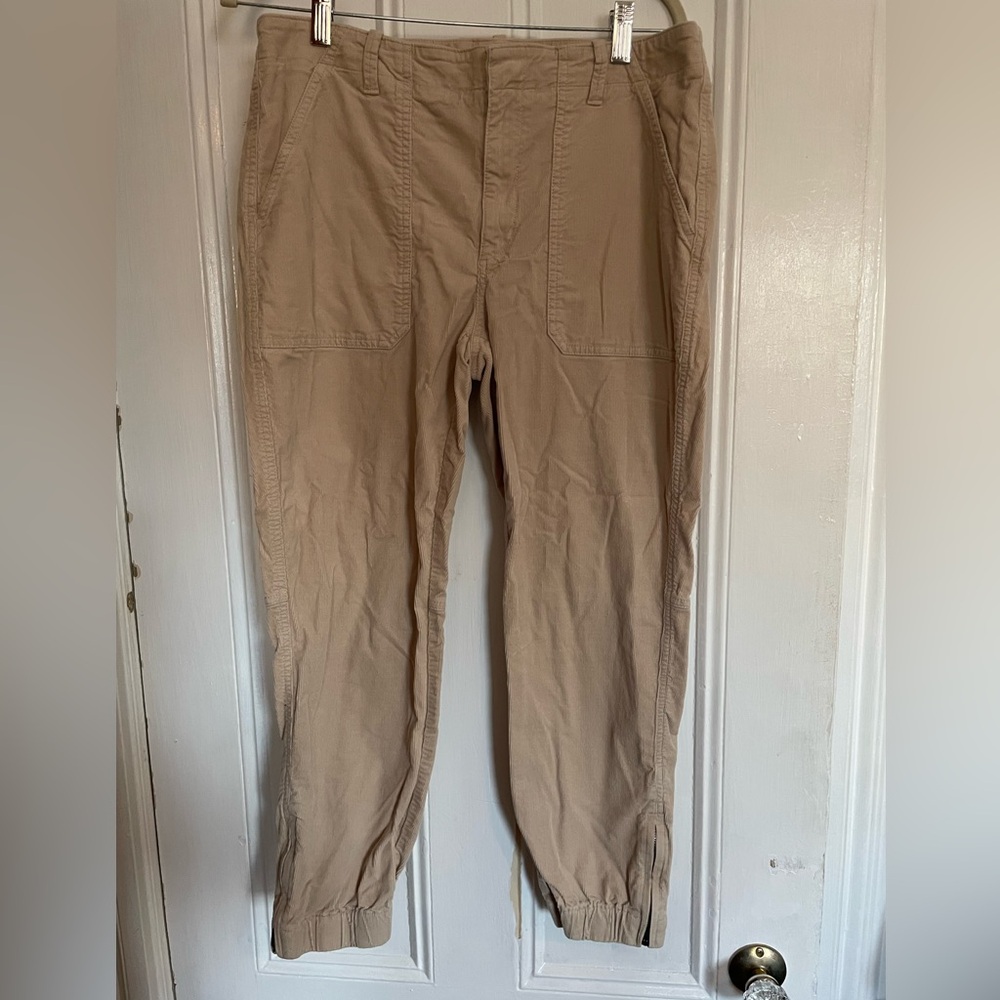 Banana Republic tan corduroy pants size 12
